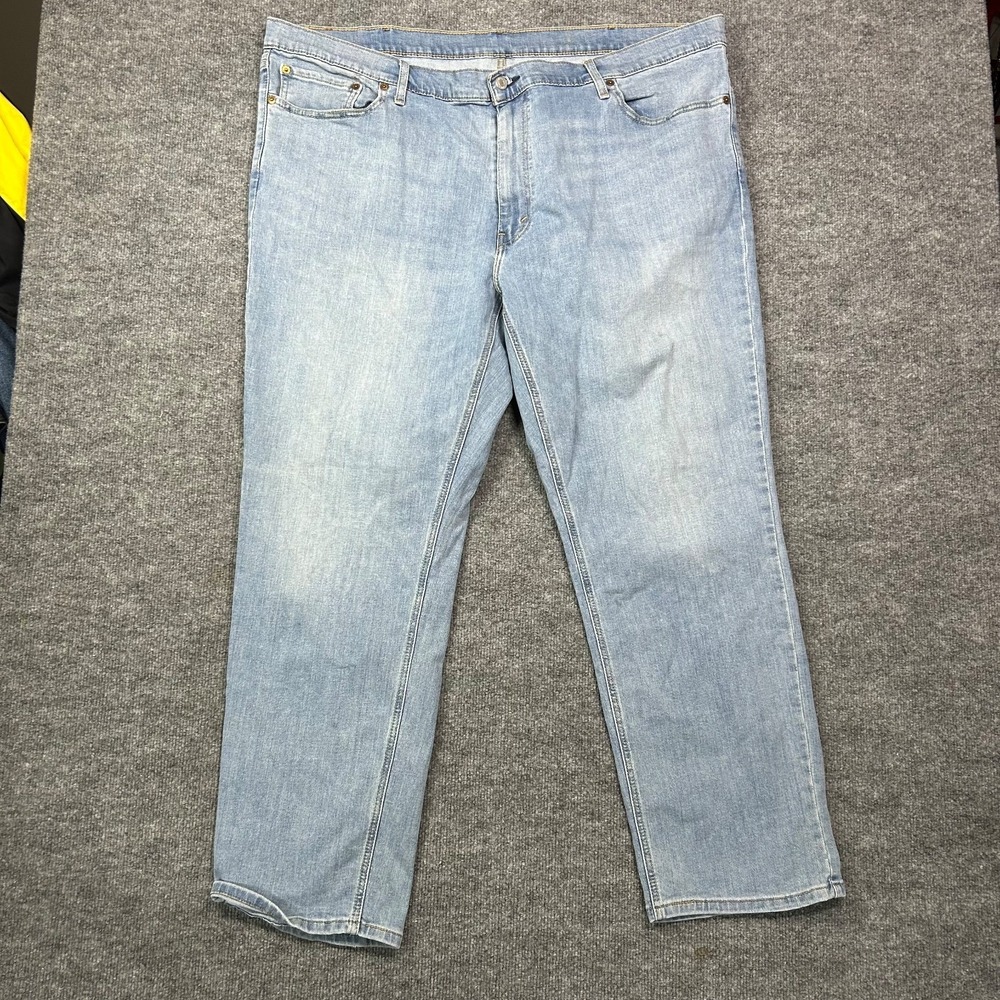 Levi's 541 Straight Jeans Men's Blue Denim Pockets Classic Zip Fly - 48X31‎